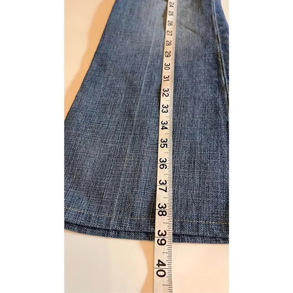 Vintage Joe's Jeans Low Rise Flare Distressed Star Dust Super Women’s 27 Jeans - Picture 12 of 14